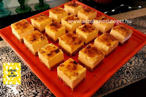 creme brülée sajttorta kocka