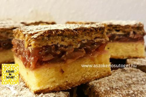 egy szelet dióhabos-meggyes