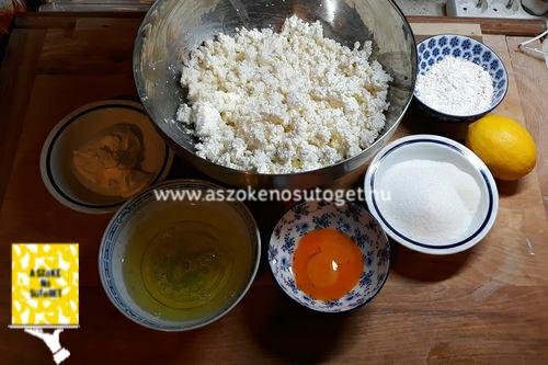 Hozzávalók a túrókrémhez