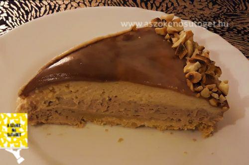 Tejcsokis-földimogyoró szelet