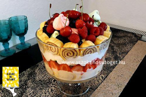 vaníliakrémes triffle